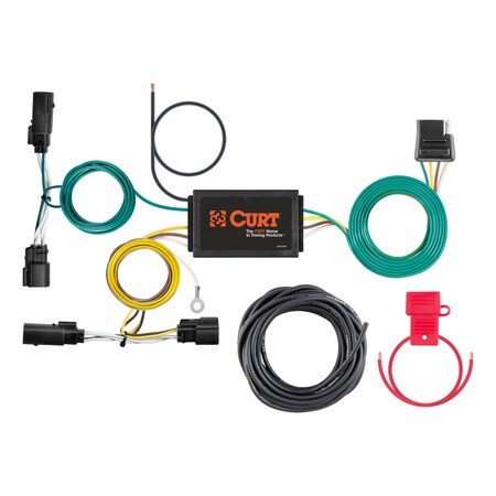 Curt Custom Wiring Harness, 4-Way Flat Output, Ford Escape 56432
